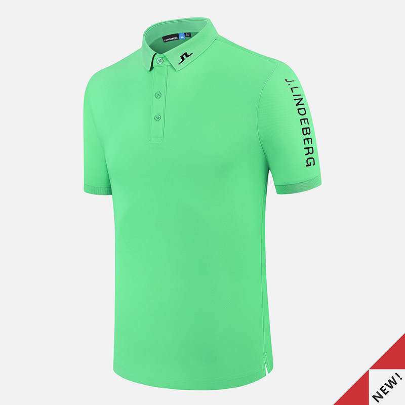เสื้อกอล์ฟแขนสั้นสำหรับผู้ชาย Polo Shirt Golf Polyester NSA-5515（ 19TH HOLE GOLF ）