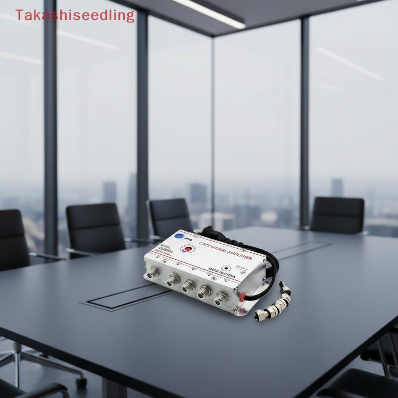 (Takashiseedling) CATV HD Signal Splitter 20DB Gain Digital TV Antenna เครื่องขยายสัญญาณ Booster 2-8