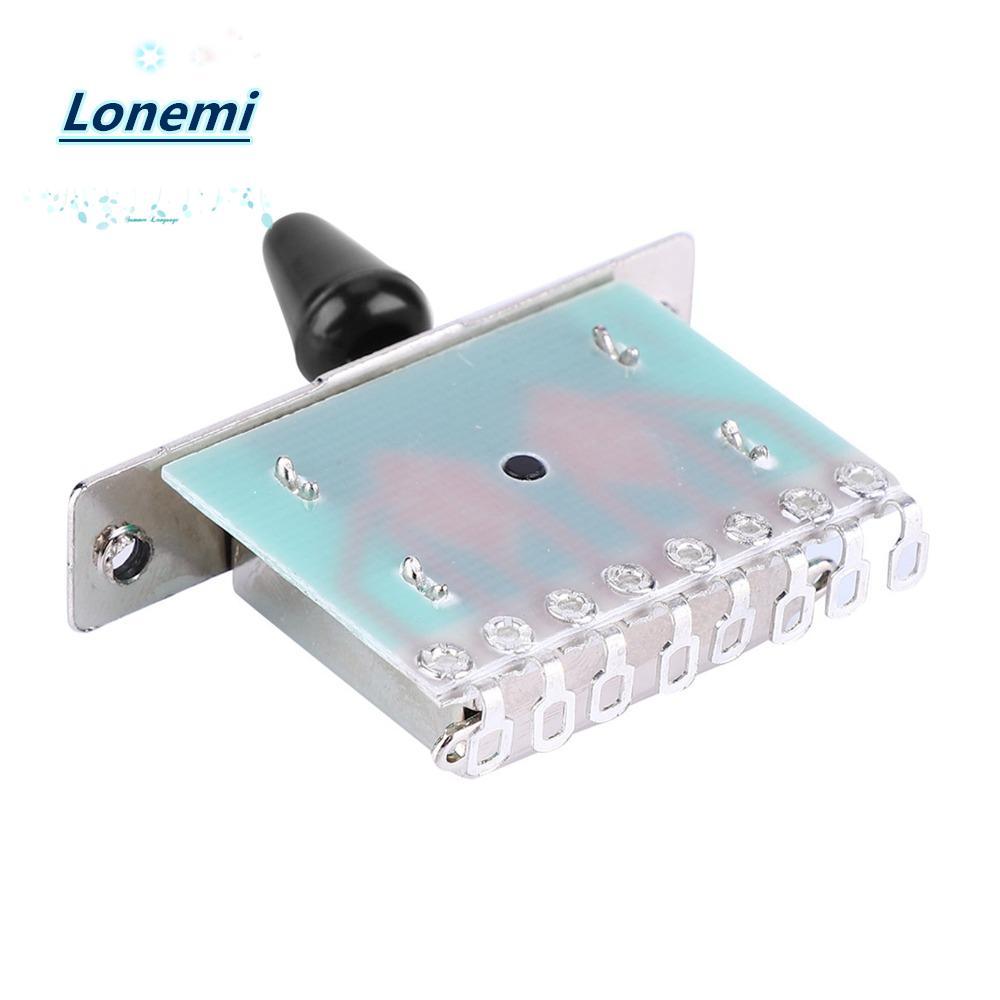 LONEMI 5-Way Pickup Selector Switch, Silver 5-Way Position Guitar Lever Switch, Professional Metal G