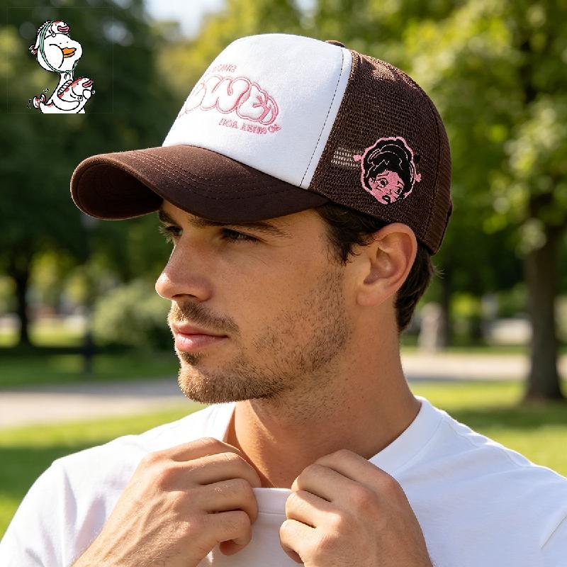 หมวก Trucker สําหรับผู้ชายแฟชั่นฤดูร้อนตาข่ายหมวกระบายอากาศสไตล์วินเทจหมวก Snapback