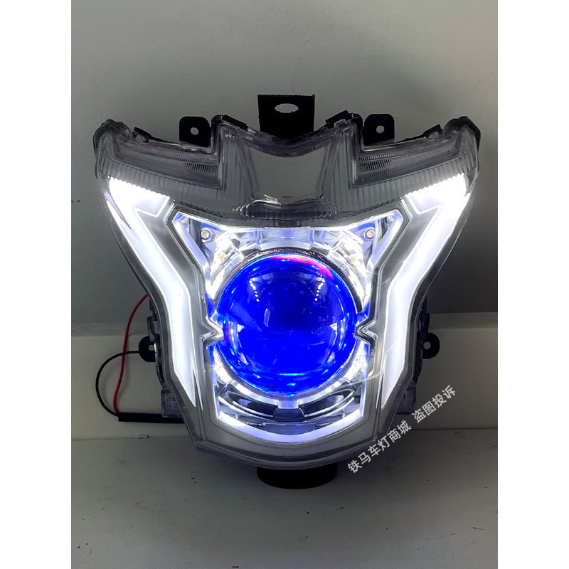 เหมาะสำหรับการปรับแต่งชุดไฟหน้าของ Honda CB400X CB400F ด้วยเลนส์ไฟคู่แบบ LED และไฟหน้า Angel Eye