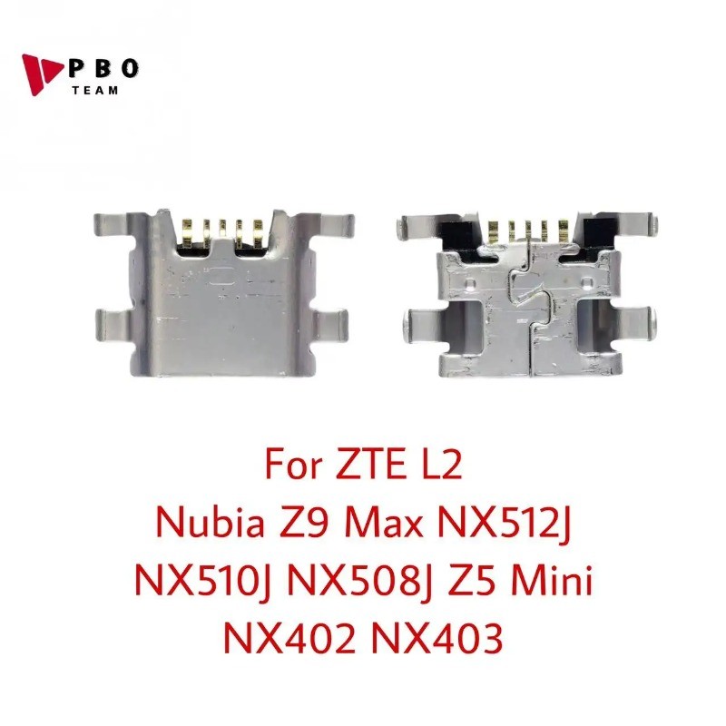10-100 ชิ้น USB Charger แท่นชาร์จพอร์ตขั้วต่อปลั๊กแจ็คสําหรับ ZTE L2 Nubia Z9 Max NX512J NX510J NX50