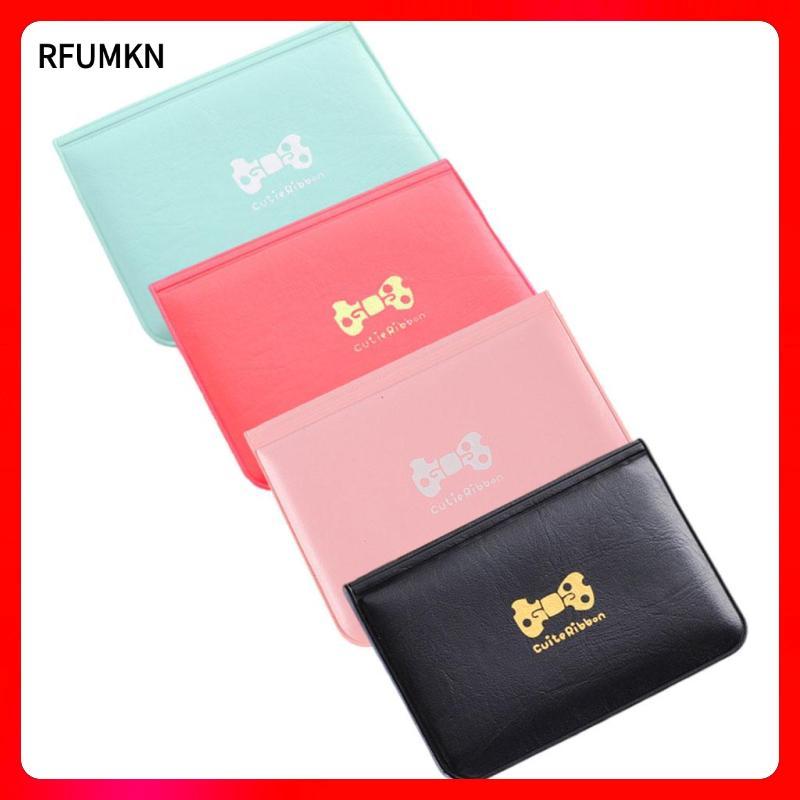 [rfumkn] Card Holder Wallet PVC Simple Fashion Organizer Mini Wallet for Unisex Shopping Traveling