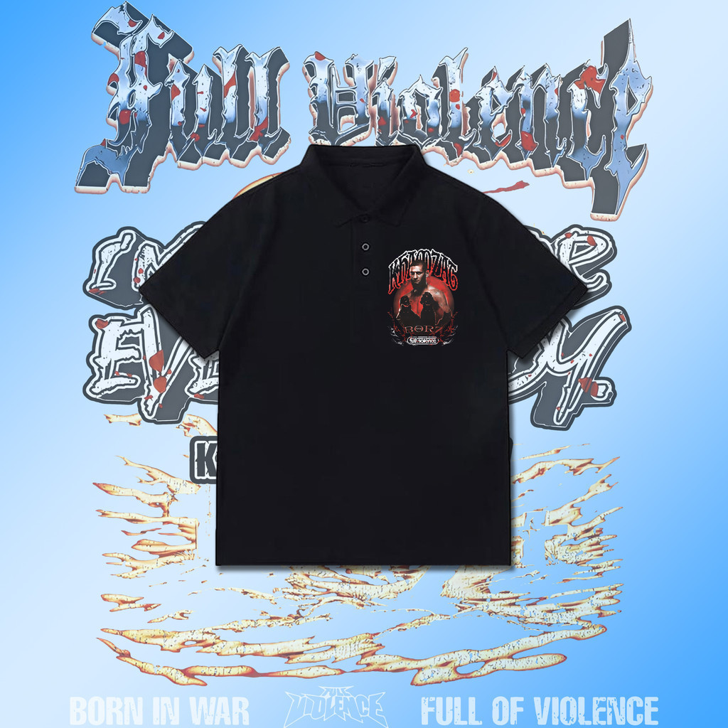 【เสื้อ polo 】Hamzat Chimayev wins UFC 319 Polo Clic T-Shirt Men&Women  ผ้าฝ้าย คอกลม นุ่ม สบาย พิมพ์