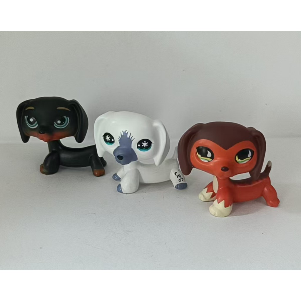 3 ชิ้น/ล็อต LPS รูปสุนัขดัชชุน#325#675 Littlest Pet Shop ของเล่น