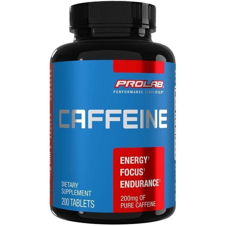 ProLab Caffeine 200mg, Energy, Focus & Endurance, Pre-Workout (200 Count)