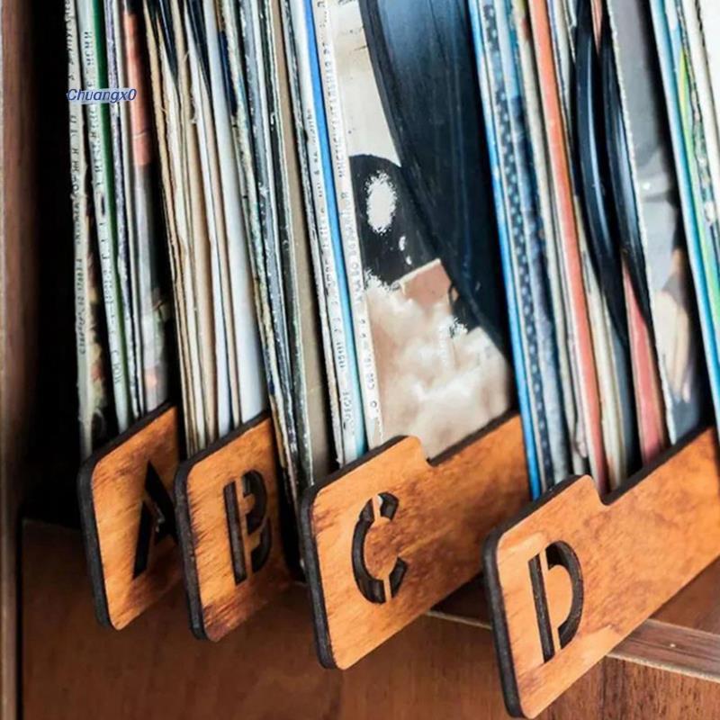Chuangtfx03Vinyl Record Dividers,Record Dividers,Alphabetical Vinyl Record Storage Dividers AZ (2 ชุ