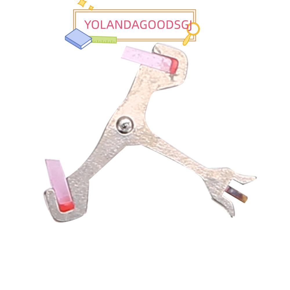 YOLANDAGOODSGJ เครื่องนาฬิกา Escapement Fork, Silver Alloy Watch Movement Replacement Part, Small Wa