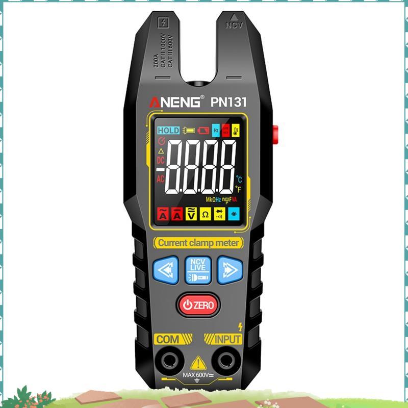 Uejfrdkuwg PN131 มัลติมิเตอร์แบบดิจิตอลชาร์จ NCV Clamp Meter สําหรับความต้านทานแรงดันไฟฟ้าปัจจุบันคว