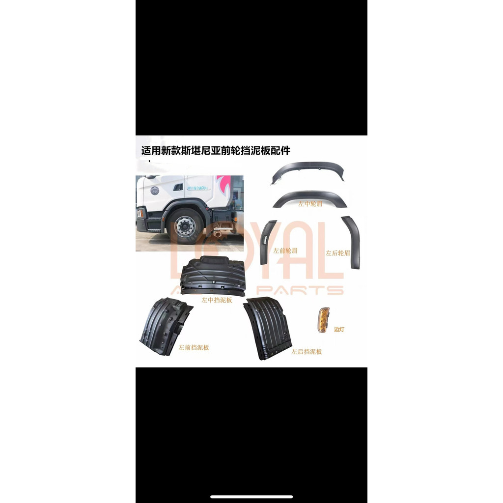 เหมาะสําหรับใหม่ SCANIA G410 G450 SCANIA รถบรรทุกล้อคิ้ว Mudguard SCANIA P450 ล้อคิ้ว