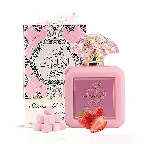 Pink Blush Marshmallow Scent Eau De Parfum for Women,กลิ่นหอมติดทนนานในขวดสีชมพูหรูหรา Perfect Day t