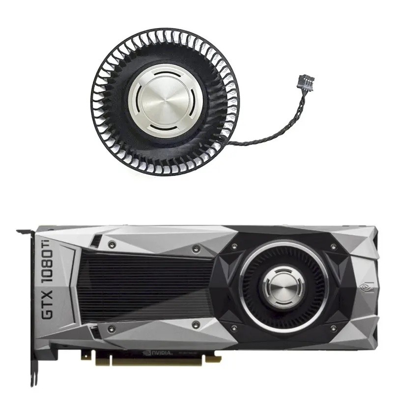 พัดลมการ์ดกราฟิกใหม่สําหรับ ZOTAC GeForce GTX 1080 GTX 1080 Ti Founders Edition
