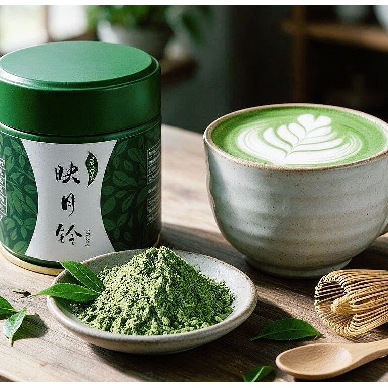 มัทฉะชาเขียวเกรดพิธี ชงเพียวได้ 35 g. กระปุก 50 g.ซอง [72]