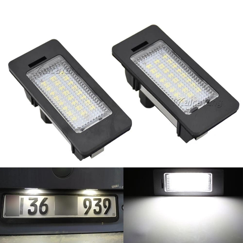 2pcs ไฟป้ายทะเบียน Led สําหรับ BMW E90 E91 E92 E60 E61 E70 E71 E72 E39 E82 1/3/5/X-series ข้อผิดพลาด