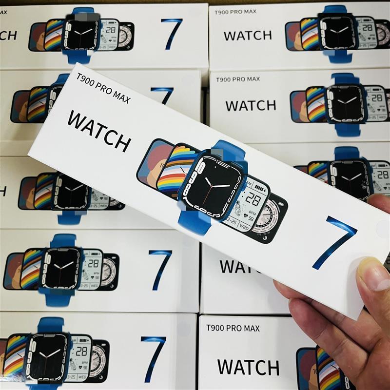 T900 Pro MAX สมาร์ทวอทช์ปุ่มคู่หมุนหน้าจอ HD ผนังที่กําหนดเอง Heart Rate Pedometer นาฬิกาสปอร์ต