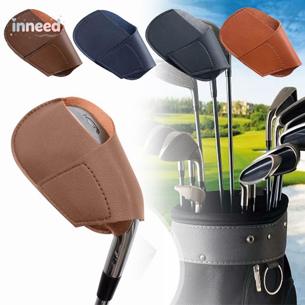 INNEED Golf Club Head Covers หนังปฏิบัติคอยาว Driver Protective Headcover
