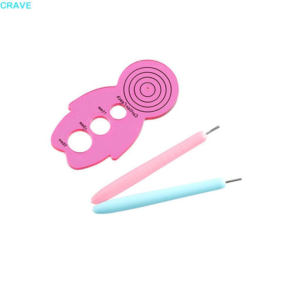 CRAVE 12PCS กระดาษ Quilling เครื่องมือ, Quilling Slotted ปากกากระดาษ Curling Quilling เข็มชุด, DIY ก
