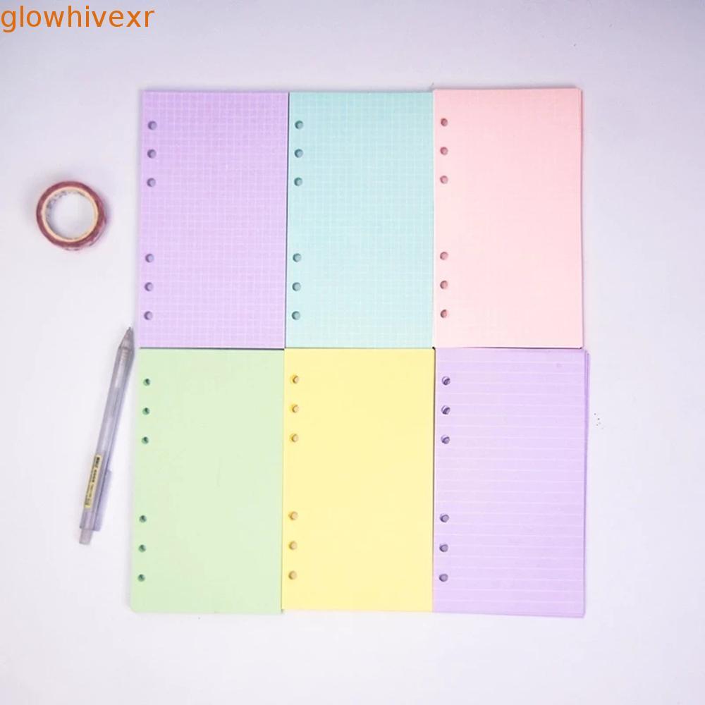 GLOWHIVE กระดาษ Refill Weekly Purple A5 A6 40 แผ่น Daily Planner Loose Leaf Paper Refill