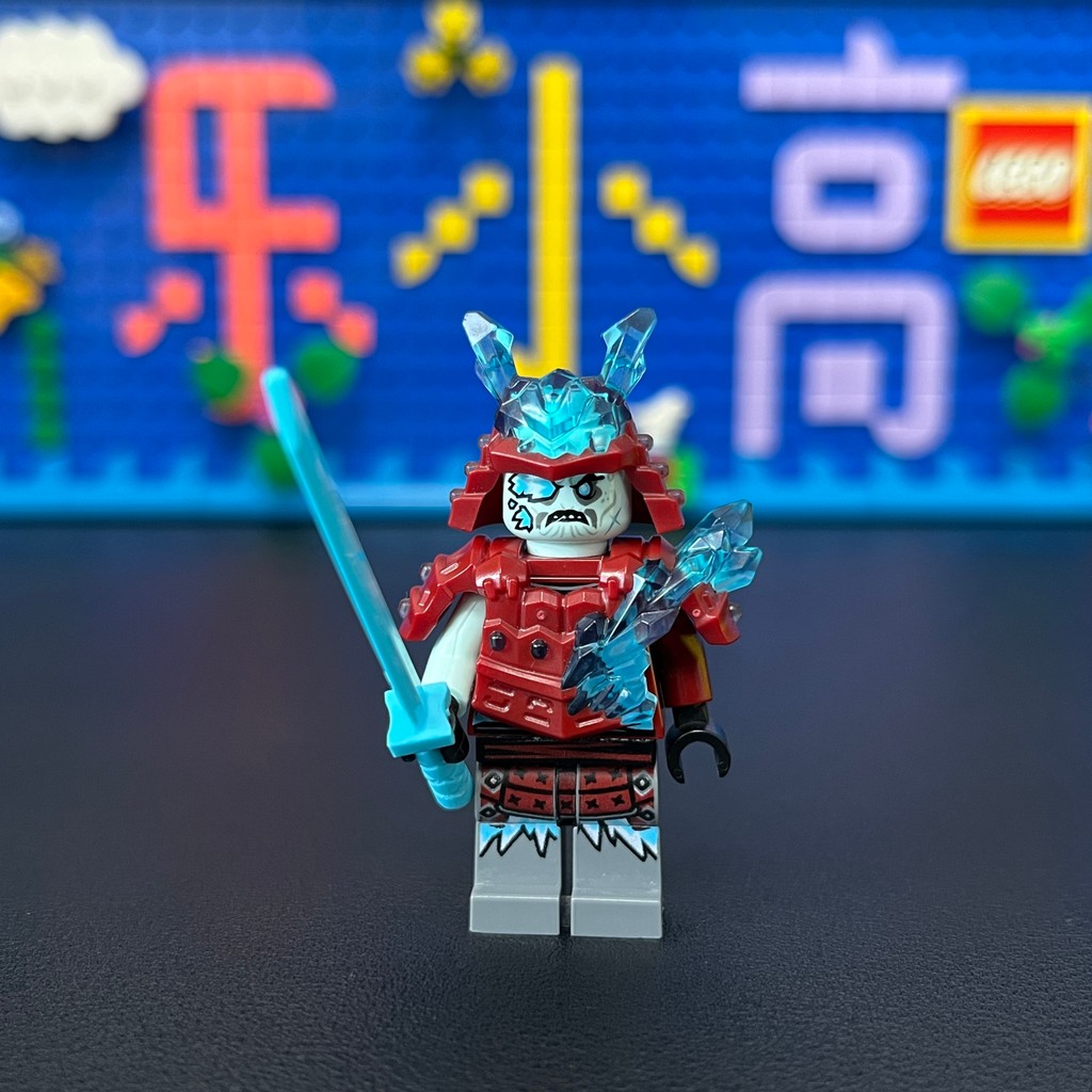 LEGO LEGO Phantom Ninja 95 ใหม่ njo518 Blizzard Samurai พร้อมอาวุธ 70676 Dual Emoticons Minifigures