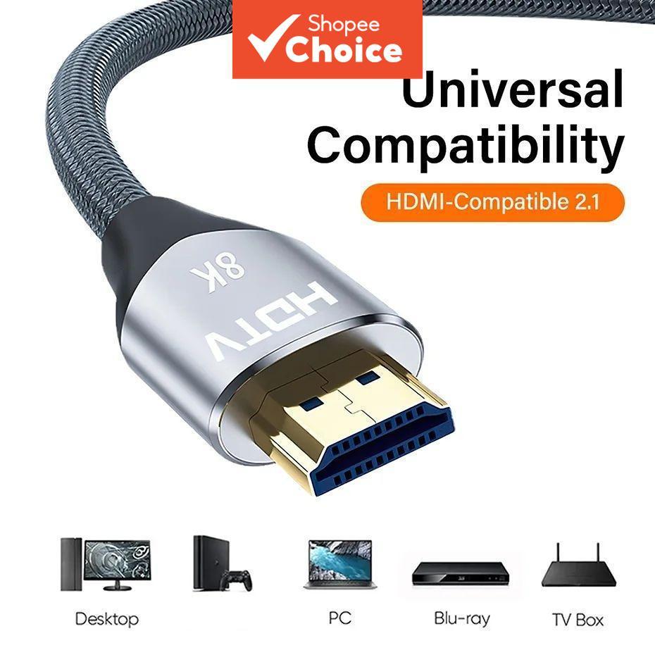 HDMI 2.1 5m 8K ตะกั่ว 48Gbps 8K 60Hz 120Hz HDR สําหรับ PS5 Xbox Sony TV สายวิดีโอความเร็วสูง Elite X