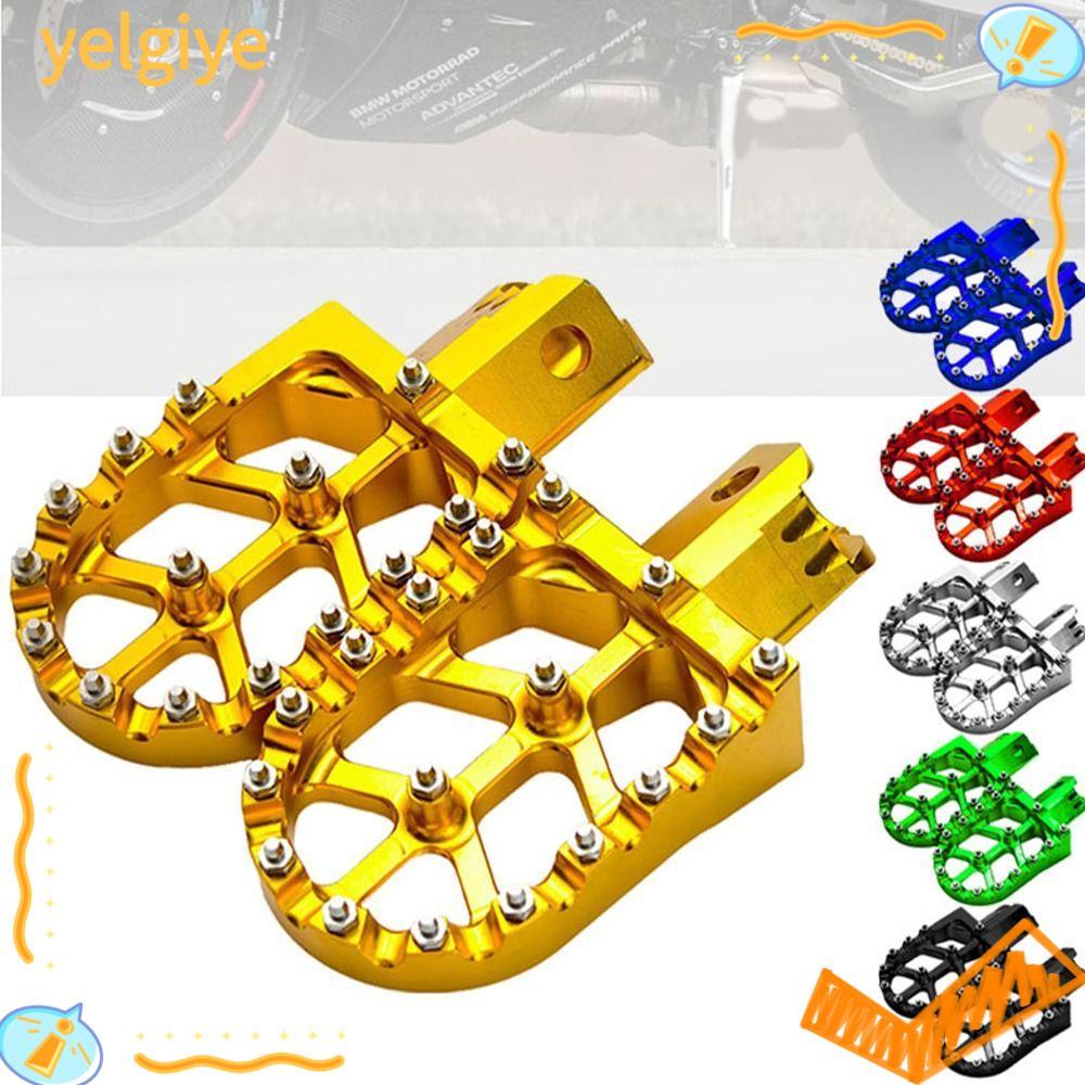 YELGIYE หมุดเท้าจักรยานสกปรก CNC|ทนทาน Footpegs Rest, Hot Rest Pedal CNC สําหรับ MX 650 500 MX650 MX