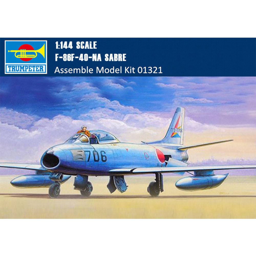 Trumpeter 01321 1/144 Scale F-86F-40-NA Sabre Plastic Model Kit