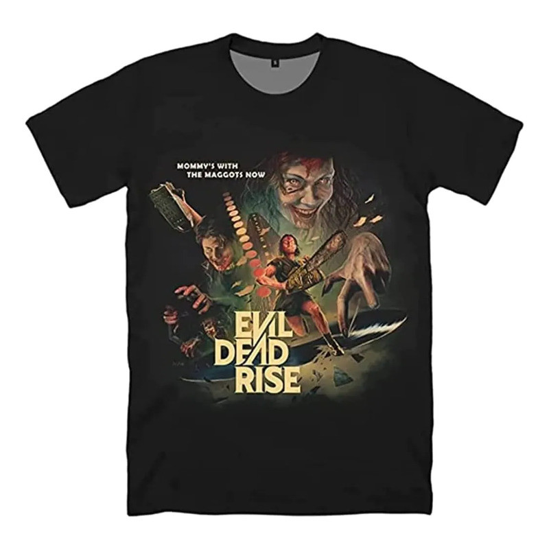 เสื้อยืด Evil Dead Rise Unissex De Manga Curta Fa