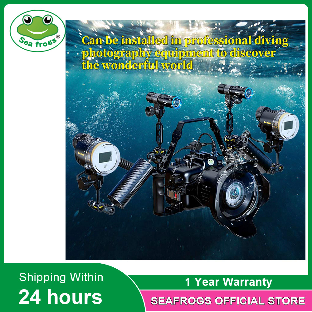 Seafrogs SF01 Strobe 32GN สําหรับ A7/A7II/A7III RX100 TG5 กล้อง DSLR การถ่ายภาพใต้น้ํา