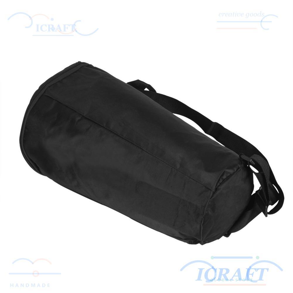 CRAFTMX Djembe Drum Bag,สีดําผ้ากลองพกพา,แบบพกพา 8 นิ้วขนาดกลองGig BagสําหรับDjembe Drum