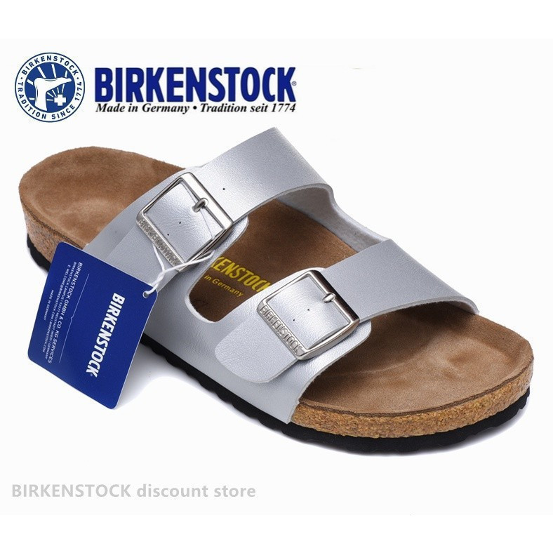 Boken Arizona Classic Cork รองเท้าชายหาดลายงูเงินสําหรับผู้ชายและผู้หญิง ไซส์ 34-46 รหัส Boken