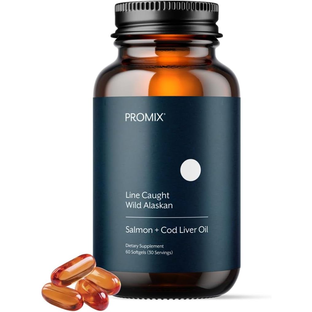 ProMix Nutrition Fish Oil + อาหารเสริมตับปลา - 60 ซอฟท์เจล (บรรจุอาจวารี)