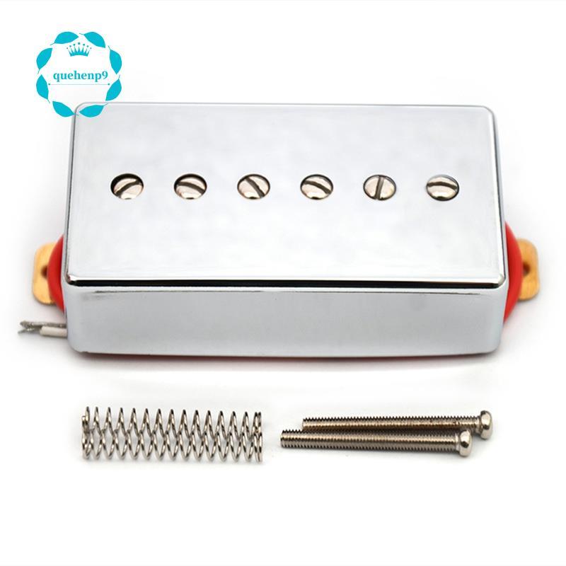 P90 สไตล์กีตาร์ไฟฟ้า Humbucker-Sized Single Coil Pickup พร้อมสกรูปรับได้ 6 ชิ้น, 50 มม.