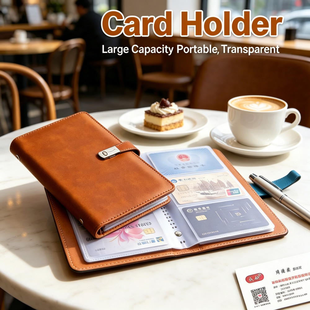 Kad Wallet Lelaki Multifunctional Organ Beg Kad Organ กระเป๋าสตางค์หนังความจุขนาดใหญ่สําหรับผู้ชาย