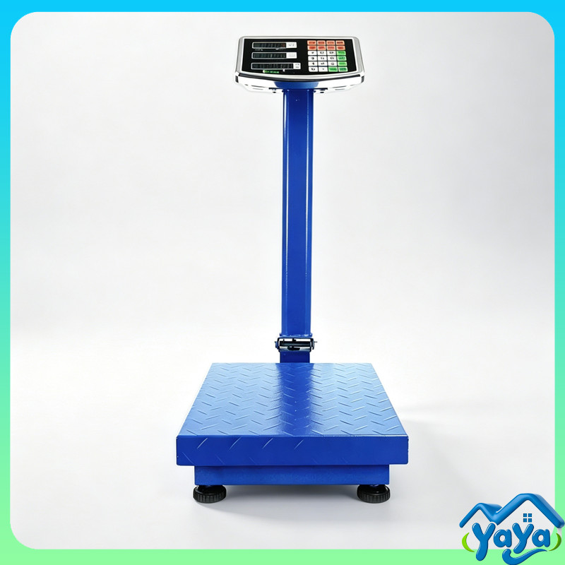 เครื่องชั่งดิจิตอลอุตสาหกรรม ตั้งพื้น 150/300 กก. จอ LED ความแม่นยำสูง เครื่องชั่งน้ำหนักสินค้า โรงงาน คลังสินค้า
