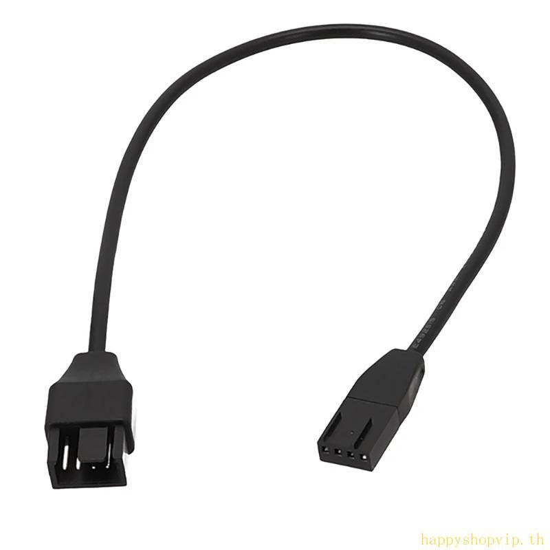 HSV 4Pin พัดลม PWM สายเคเบิลเมนบอร์ด 4Pin PWM พัดลมควบคุมอุณหภูมิสายต่อพัดลมสายต่อสายไฟ