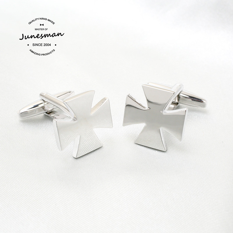 Jiang Shima Er He Cross!June Man Handmade French Cufflinks Mens Cuff Nails Shirt Cuff Gift Box