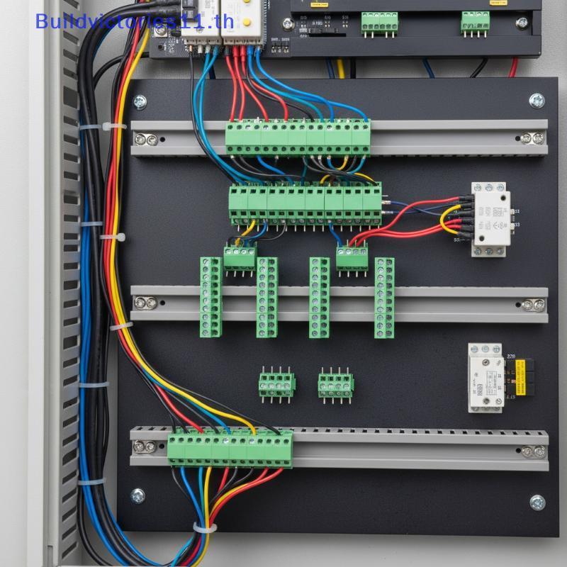 Buildvictories11 2-12P 5.0 มม.Pitch Screw Terminal Blos DG128R มุมขวา WJ128R Universal PCB Connector