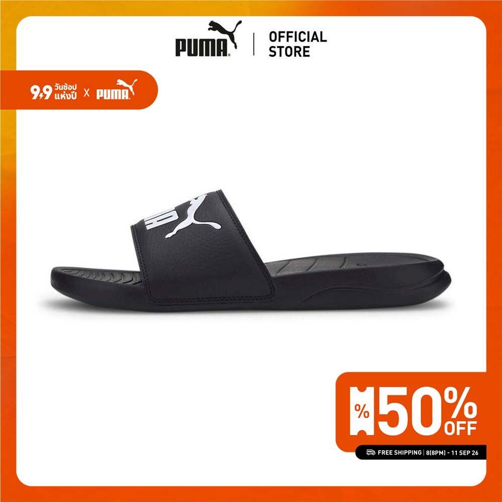 PUMA BASICS - รองเท้าแตะ Popcat 20 สีดำ - 37227901