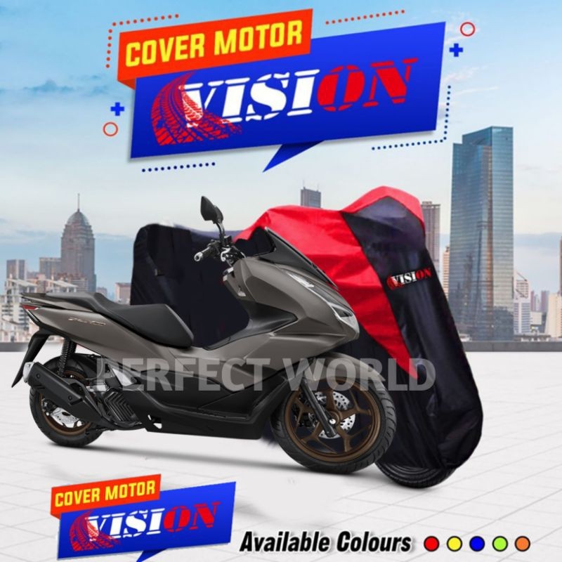 ผ้าคลุมรถมอเตอร์ไซค์ Vision PCX/ผ้าคลุมรถมอเตอร์ไซค์PCX/ตัวป้องกันมอเตอร์ไซค์PCX/เสื้อ