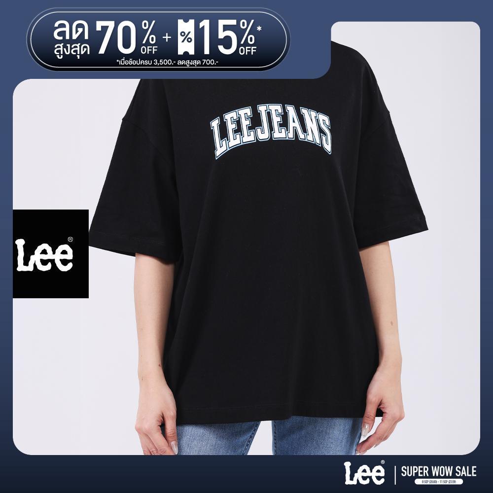 LEE เสื้อยืดแขนสั้นผู้หญิง รุ่น LE S326WTSSN55 สีดำ