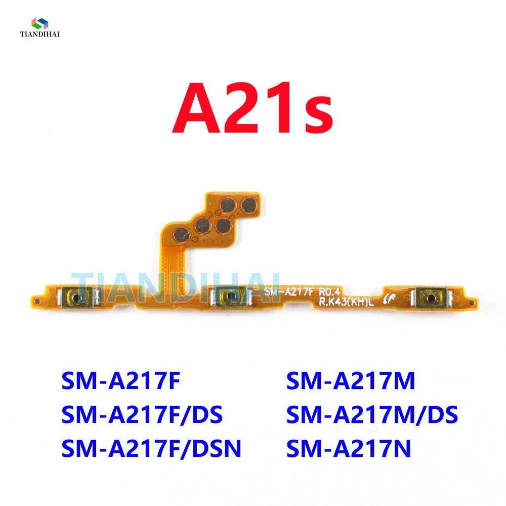 สําหรับ Samsung Galaxy A21s SM-A217 A217F A217F/DS A217M A217N เปิดปิด Mute สวิทช์ปุ่มควบคุมปุ่มปรับ