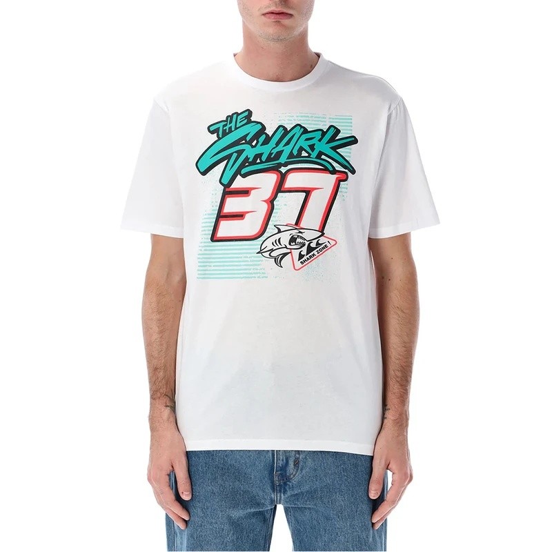 เสื้อยืดผู้ชาย THE SHARK 37 Pedro Acosta รุ่นใหม่ปี 2026 เสื้อแขนสั้นแห้งเร็วสำหรับกีฬากลางแจ้ง เสื้