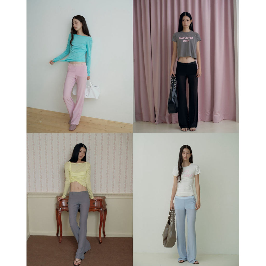 Piccoro - After Rain Trousers กางเกงขายาวซีทรู