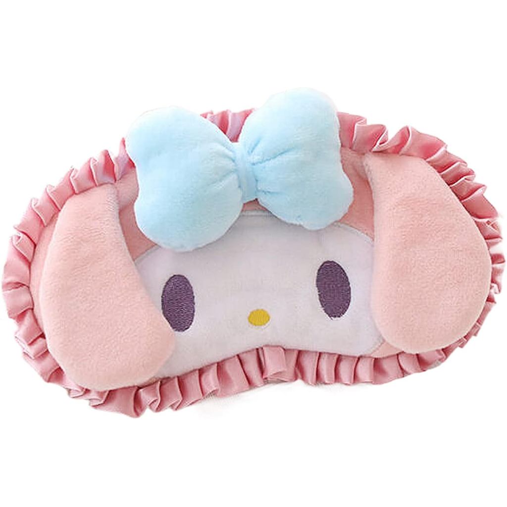 Kawaii Eye Mask สําหรับสาวและสตรีหน้ากากน่ารักการ์ตูน Soft Plush Eye Cover แถบคาดศีรษะเด็ก Eyeshade 