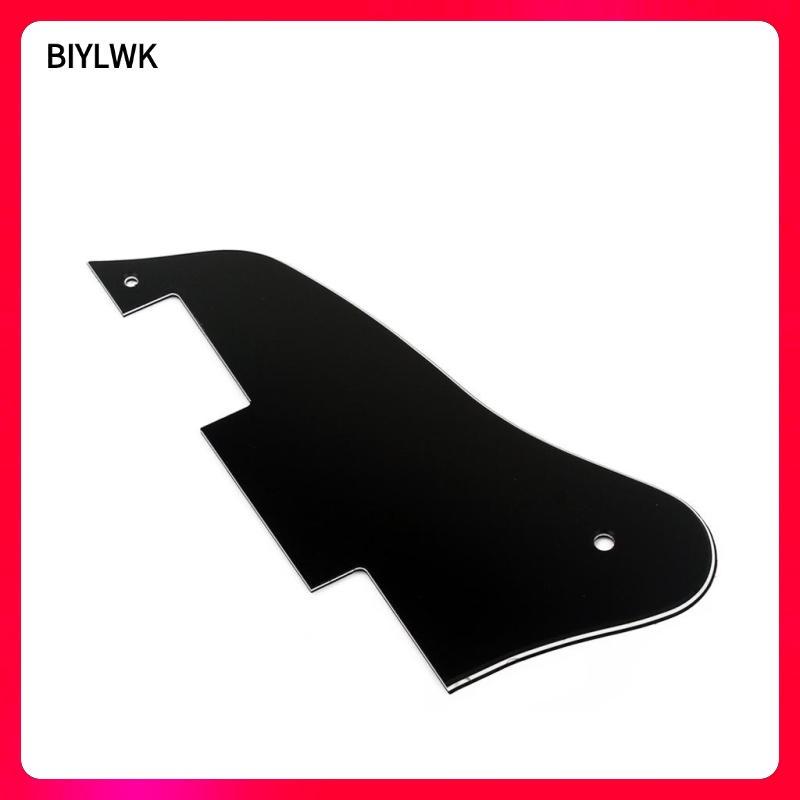 [Phenovo] แผ่นรอยขีดข่วน Pickguard 2 หลุมที่ทนทานสําหรับชิ้นส่วนทดแทนกีตาร์ ES335 สีดํา