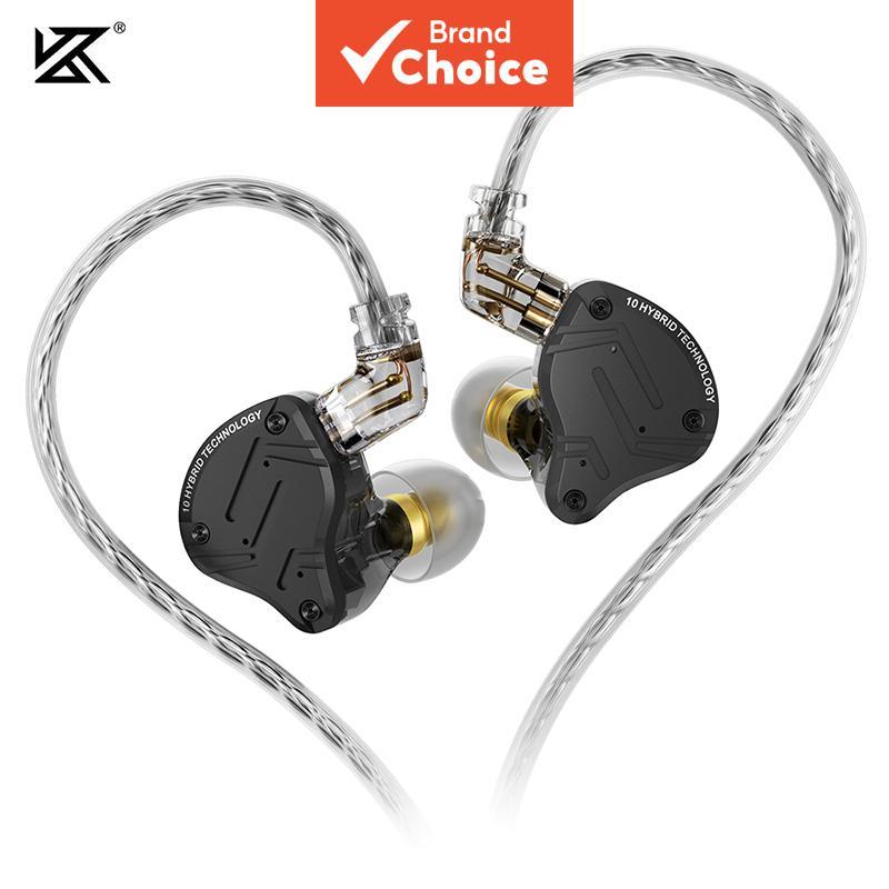 หูฟังอินเอียร์ไฮไฟ KZ ZS10 PRO X เบสโลหะไฮบริด ตัดเสียงรบกวน สําหรับเล่นกีฬา