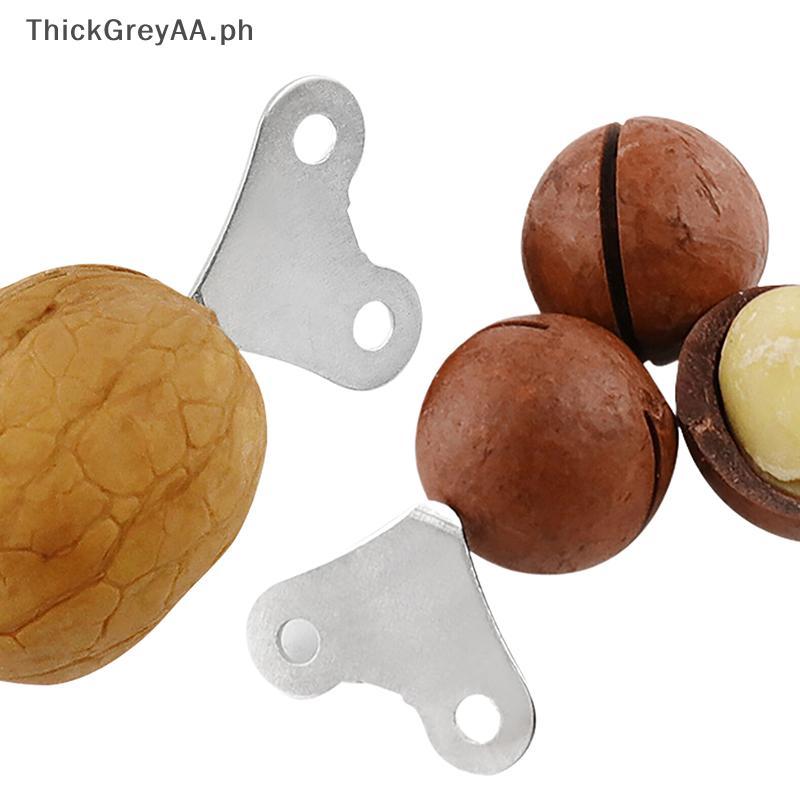 หนาGreyAA 10/20PCS Macadamia Nut/Walnut/อัลมอนด์/Pecan ปฏิบัติ Nut Shell เปิดสําหรับใช้ในครัวเรือน N