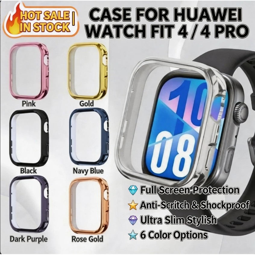 พร้อมส่งสําหรับ Huawei Watch Fit5 Pro Fit5 Pro Fit4 Pro Fit4 Fit3 ฟิล์มเปลือกเคลือบด้วยไฟฟ้าฝาครอบป้
