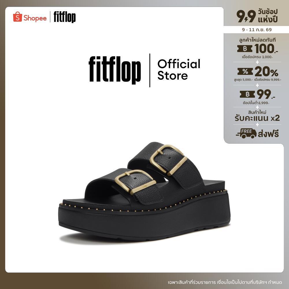FITFLOP GEN-FF MAX BUCKLE TUMBLED 2BAR รองเท้าแตะผู้หญิง รุ่น A3G-090 สี BLACK