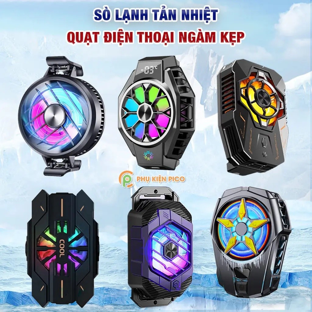 พัดลมระบายความร้อนโทรศัพท์พร้อมฮีทซิงค์และแคลมป์ใหม่ X9/GT30/SL09/J42-Accessories
